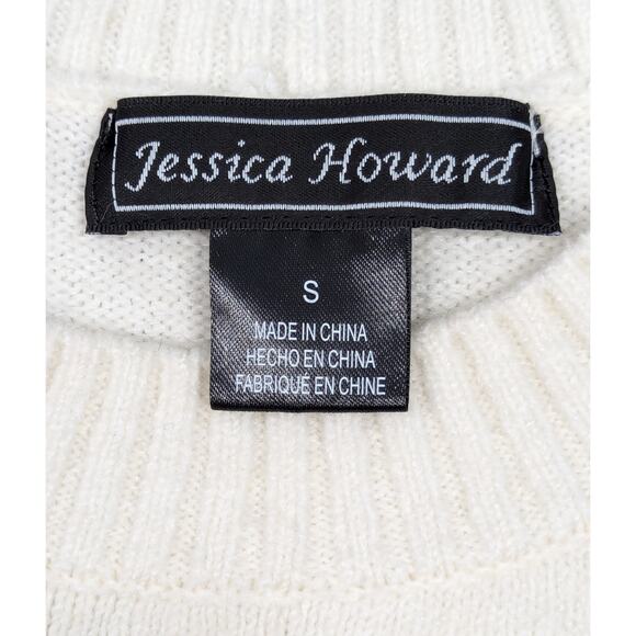 JESSICA HOWARD Sweater Dress - Beige Striped, Missy, Long Sleeve, Small, NWT - Picture 3 of 6